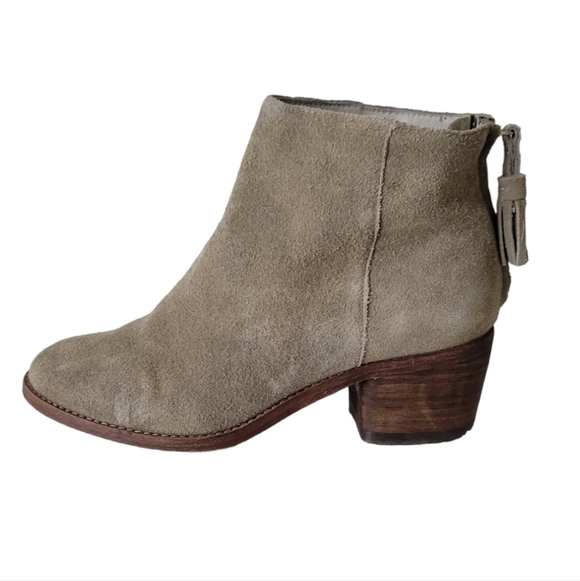 Calypso St. Barth Tan Suede Ankle Booties - Picture 1 of 6